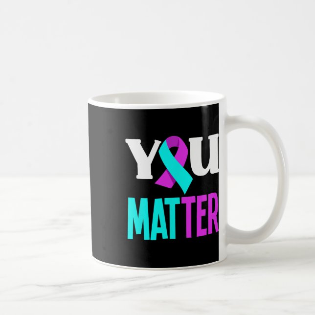 Ihr Problem Unterstützung Suizidprävention Bewusst Kaffeetasse (Rechts)