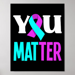 Ihr Problem Unterstützung Suizidprävention Bewusst Poster