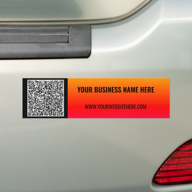 Ihr QR-Autoaufkleber mit benutzerdefiniertem Text Autoaufkleber (Auf Auto)