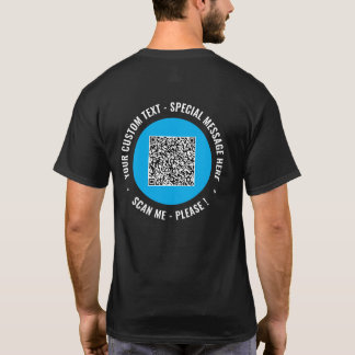 Ihr QR-Code benutzerdefinierter Text Branded T-Shi T-Shirt