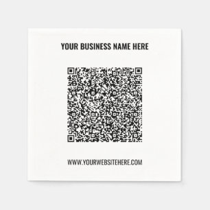 Ihr QR-Code Benutzerdefinierter Text, den Napkins  Serviette