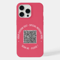 Ihr QR-Code Benutzerdefinierter Text iPhone Fall F