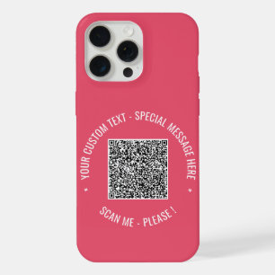 Ihr QR-Code Benutzerdefinierter Text iPhone Fall F 15 Pro Max Hülle