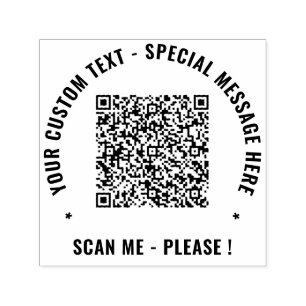 Ihr QR-Code benutzerdefinierter Text Selbstfärbest Permastempel