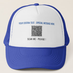 Ihr QR Code Benutzerdefinierter Text Trucker hat F Truckerkappe