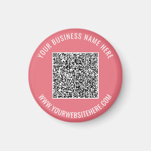 Ihr QR-Code benutzerdefinierter Text und Farben Ma Magnet
