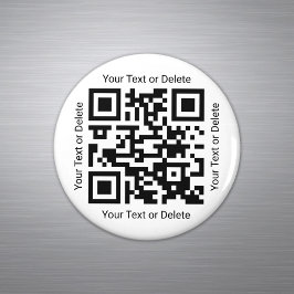 Ihr QR-Code Beruflich Business Moderne Runde Magnet