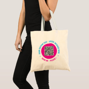 Ihr QR-Code-Branded Werbe-Totebeutel Beispiel Tragetasche