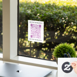 Ihr QR-Code Business Promotion-Marketing Fensteraufkleber