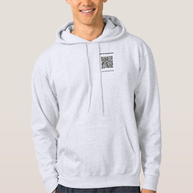 Ihr QR-Code Firmenname Info Company Hoodie (Vorderseite)