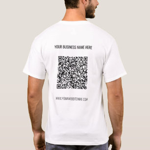 Ihr QR Code Firmenname Website T - Shirt