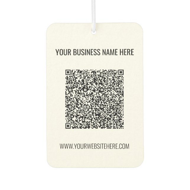 Ihr QR-Code für den benutzerdefinierten Text Busin Autolufterfrischer (Vorderseite)