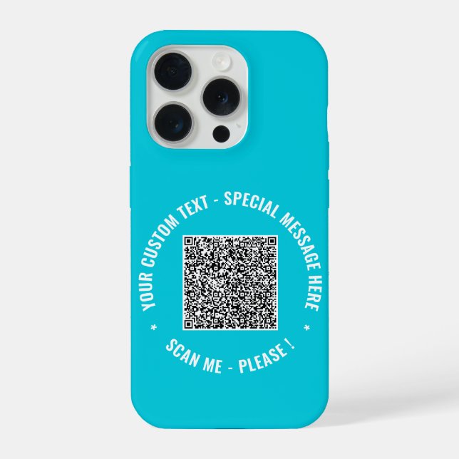 Ihr QR-Code für den iPhone-Case mit benutzerdefini iPhone Hülle (Rückseite)