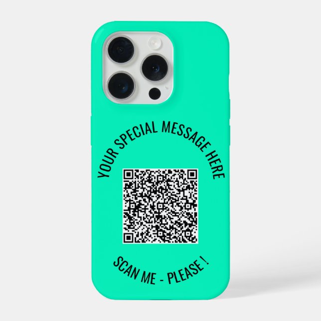 Ihr QR-Code für den iPhone-Case mit benutzerdefini iPhone Hülle (Rückseite)
