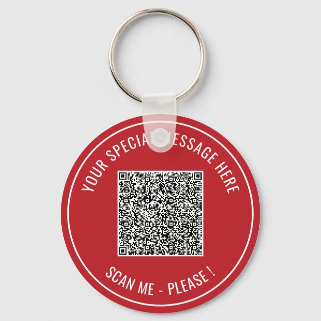 Ihr QR-Code Info-Farben Überraschungsgeschenk für  Schlüsselanhänger (Vorderseite)