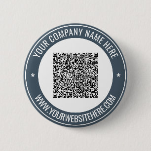 Ihr QR-Code Info Name Webseite Werbe-Button Button
