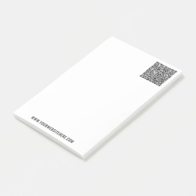 Ihr QR-Code - Kundenspezifische SMS-Business-Post- Post-it Klebezettel (angewinkelt)