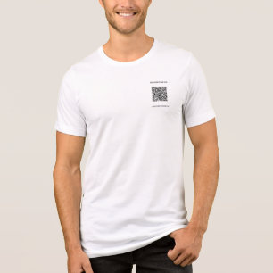 Ihr QR-Code - Kundenspezifische Textwerbung Tri-Blend Shirt