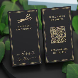 Ihr QR-Code Luxury Hair Stylist Nächster Termin Visitenkarte