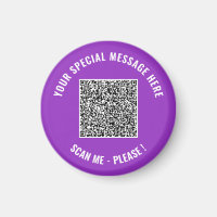 Ihr QR-Code-Magnetvorlage mit individuellem Text u