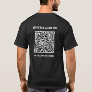 Ihr QR-Code Name Website Unternehmen T-Shirt Vorla