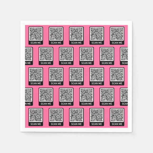 Ihr QR-Code Personalisiert Napkins-Beispiel Serviette (Vorderseite)