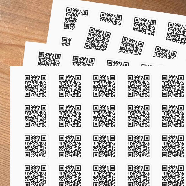 Ihr QR-Code Plus Business Details Square Sticker (Von Creator hochgeladen)