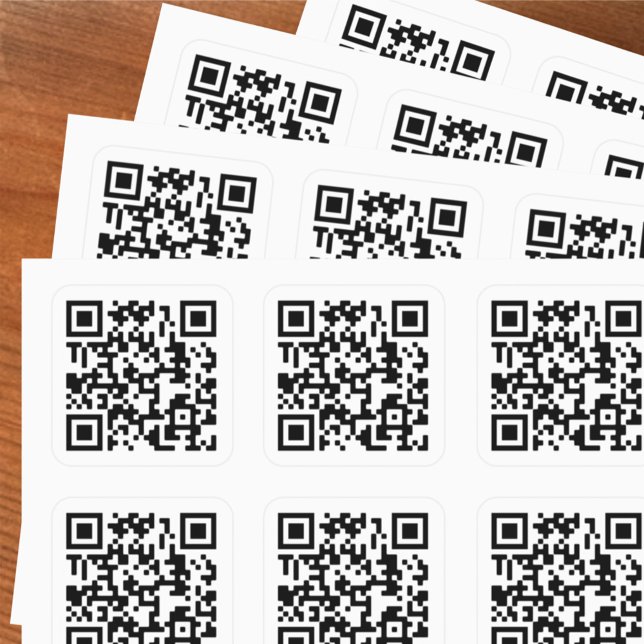Ihr QR-Code Plus Geschäftsdetails auf einer großen Quadratischer Aufkleber (Von Creator hochgeladen)