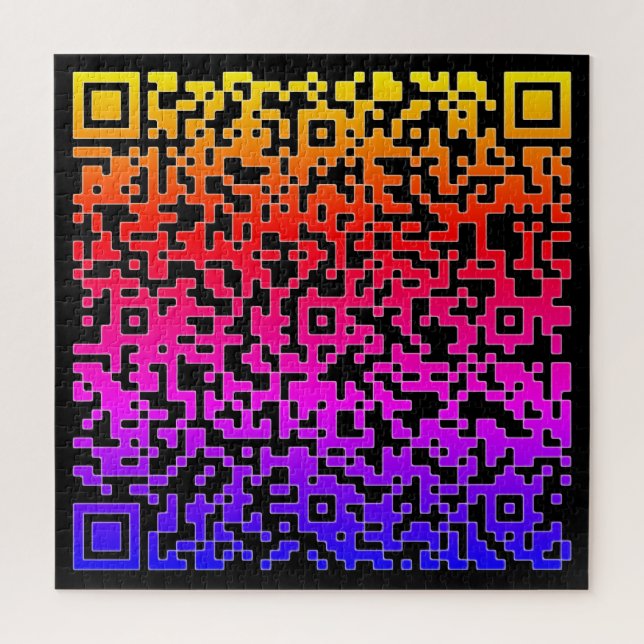 Ihr QR-Code-Puzzle-Geschenk mit einer speziellen S Puzzle (Vertikal)