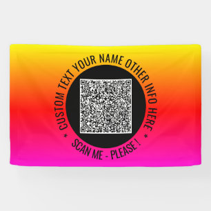 Ihr QR-Code-Scan-Banner-Vorlage mit individuellem Banner