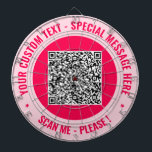 Ihr QR Code Scan Dart Board - Benutzerdefinierter Dartscheibe<br><div class="desc">Wählen Sie Farben und Schriftart - Personalisierte Dartboards mit Ihrer QR Code Scan Info und Custom Text Beruflich Design Dart Boards Geschenk - Hinzufügen Ihres QR Codes - Bild oder Logo - Foto / Text - Name oder andere Infos / mehr - Neu vergrössern und verschieben oder entfernen / Elemente...</div>