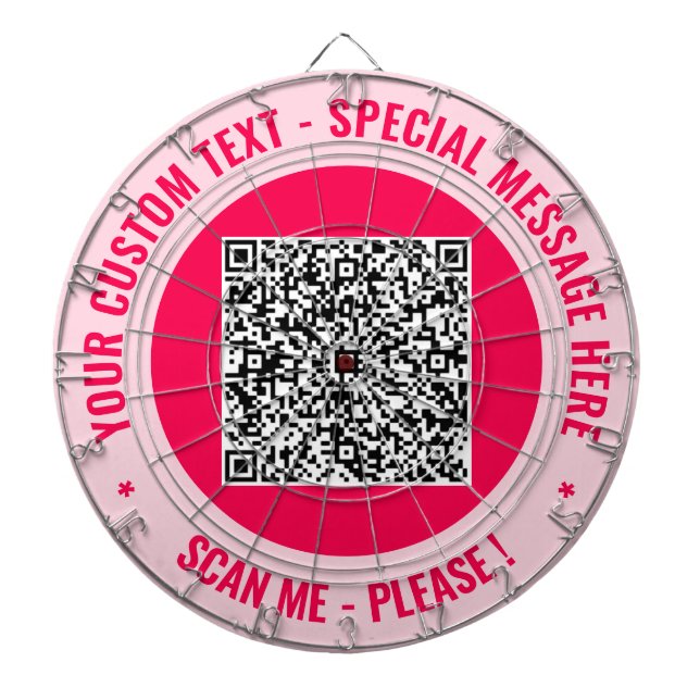 Ihr QR Code Scan Dart Board - Benutzerdefinierter  Dartscheibe (vorne)