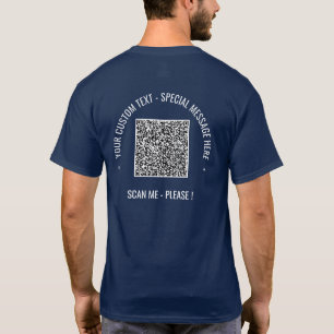 Ihr QR Code Scan Info Benutzerdefinierter Text Fun T-Shirt