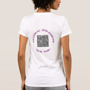 Ihr QR Code Scan Info Benutzerdefinierter Text Fun T-Shirt