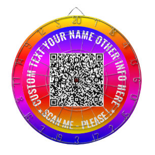 Ihr QR Code Scan Info-Dart-Board mit benutzerdefin Dartscheibe