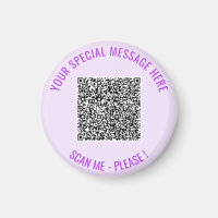 Ihr QR-Code Scan Info Personalisiert Magnet-Gesche