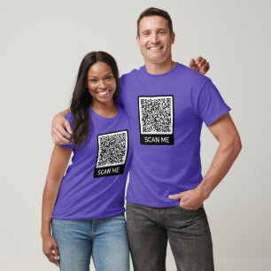 Ihr QR Code Scan Info T - Shirt Ihr lustiges Gesch