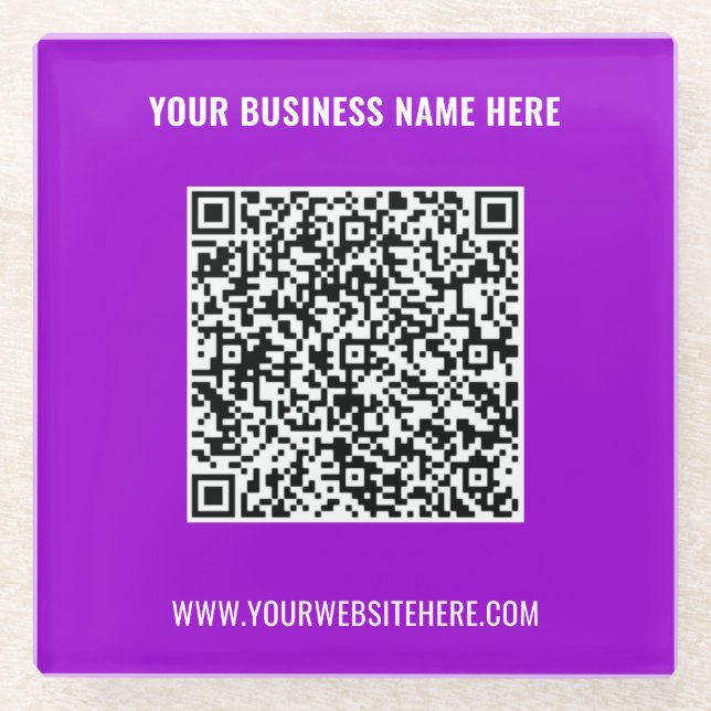 Ihr QR-Code-Scan Info Untersetzer für benutzerdefi (Vorderseite)