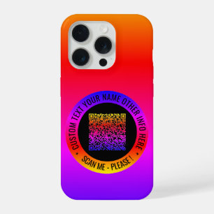 Ihr QR-Code scannt benutzerdefinierte Text iPhone iPhone 15 Pro Hülle
