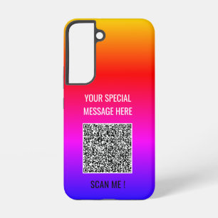 Ihr QR-Code scannt benutzerdefinierten Text Samsun Samsung Galaxy Hülle