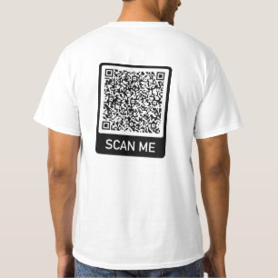 Ihr QR Code T - Shirt Scan Info Funny Gift