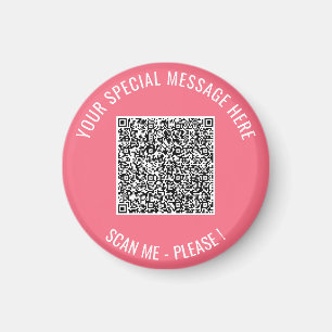 Ihr QR-Code und Beispiel-Magnet mit individuellem Magnet