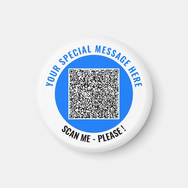 Ihr QR-Code und benutzerdefinierte Textmagnete wäh Magnet (Vorne)