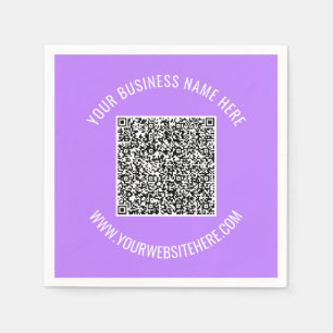 Ihr QR-Code und benutzerdefinierte Textservietten Serviette