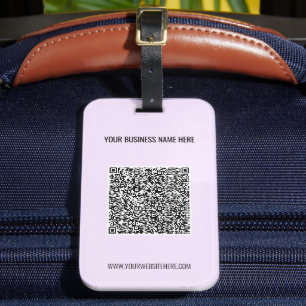 Ihr QR-Code und benutzerdefiniertes Text-Gepäckanh Gepäckanhänger