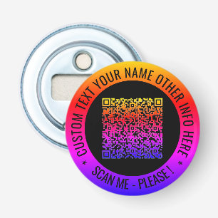 Ihr QR-Code und Ihr benutzerdefinierter Text-Flasc Flaschenöffner