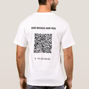 Ihr QR-Code und Ihr benutzerdefiniertes Text-Shirt T-Shirt