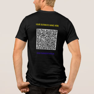 Ihr QR-Code und Ihr benutzerdefiniertes Textgeschä Tri-Blend Shirt