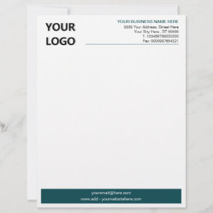 Ihr QR-Code und Ihr Logo Geschäftsstelle Briefkopf