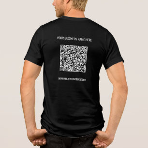 Ihr QR-Code und Ihr maßgeschneidertes Textwerbeges Tri-Blend Shirt